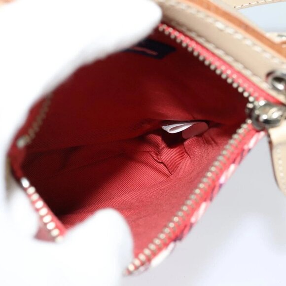 BURBERRY Nova Check Blue Label Shoulder Bag Canvas 2way Pink Silver Auth BD1626 - Picture 10 of 16